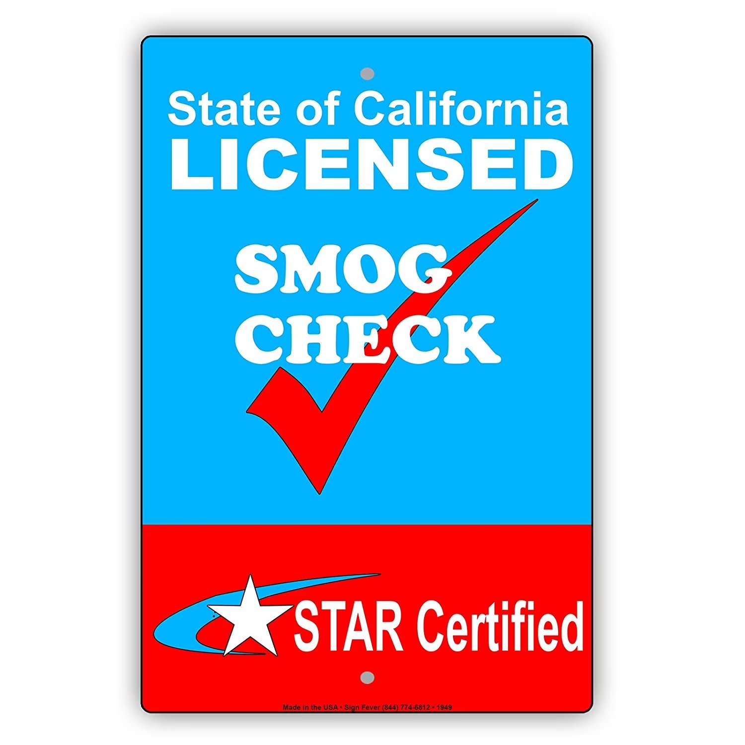 State of California Licensed Smog Check · STAR Certified